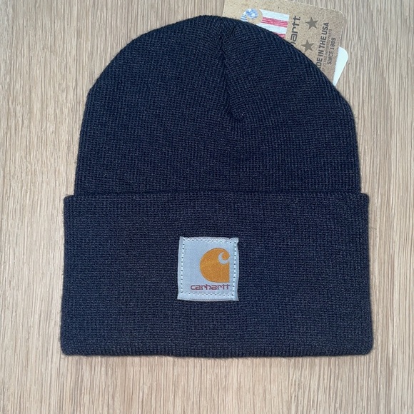 NWT Carhartt Knit Cuffed Beanie+Navy - Picture 6 of 7